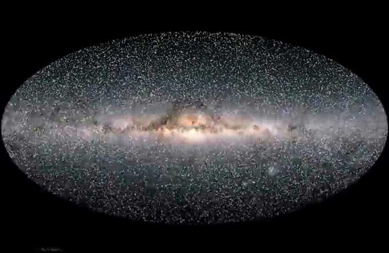 نقشه سه بعدی از کهکشان راه شیری