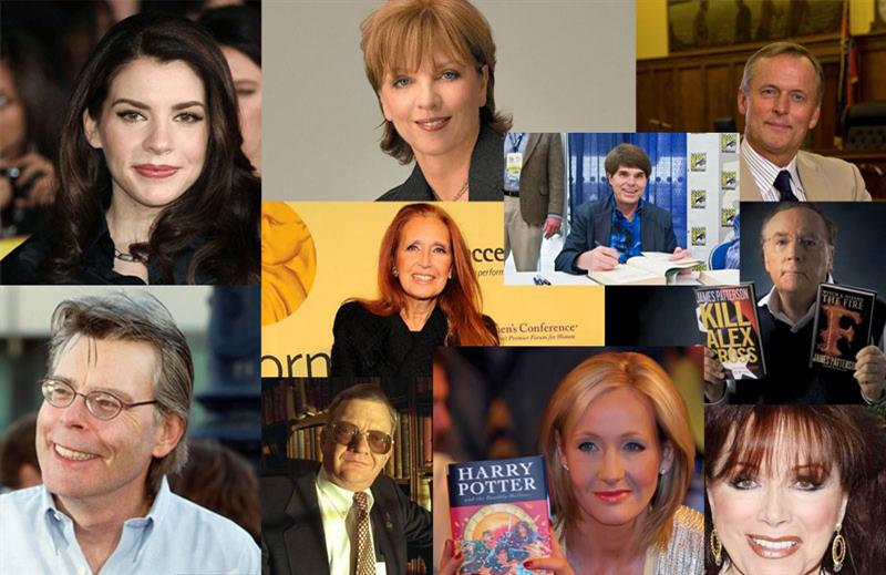 نویسندگان مشهور جهان که بر اریکه ثروت و شهرت تکیه زده‌اند